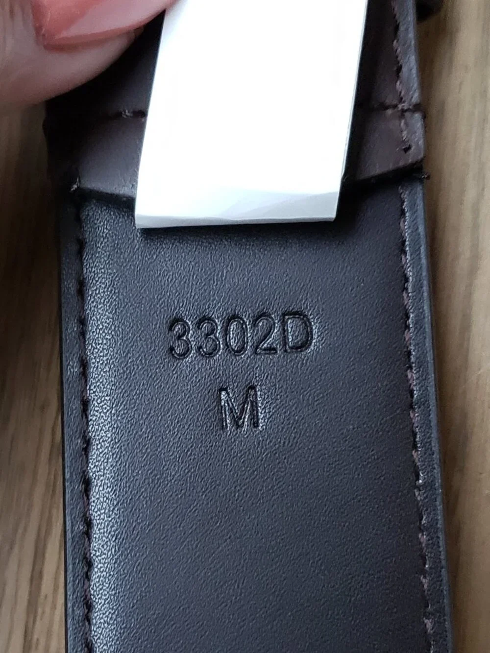 BNWT HICKORY CREEK faux leather coffee brown belt (M)